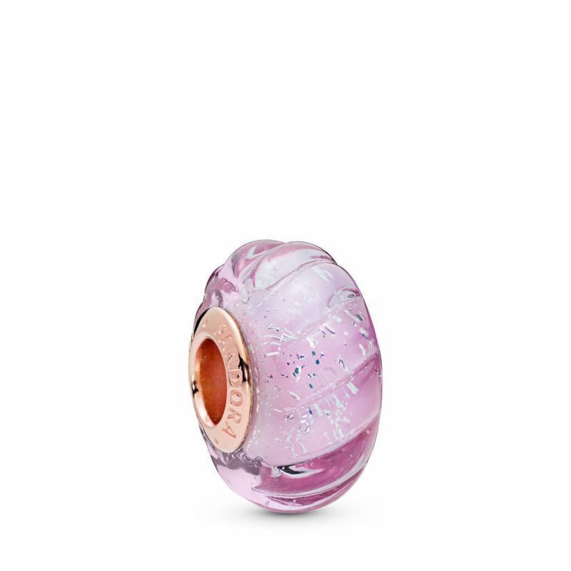 Pandora Glittering Grooves Charm NZ, Pandora Rose™ (263951-FPL)